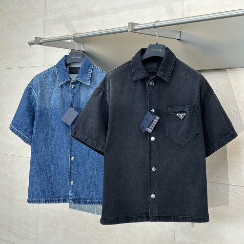 Prada 프라다 데님 셔츠